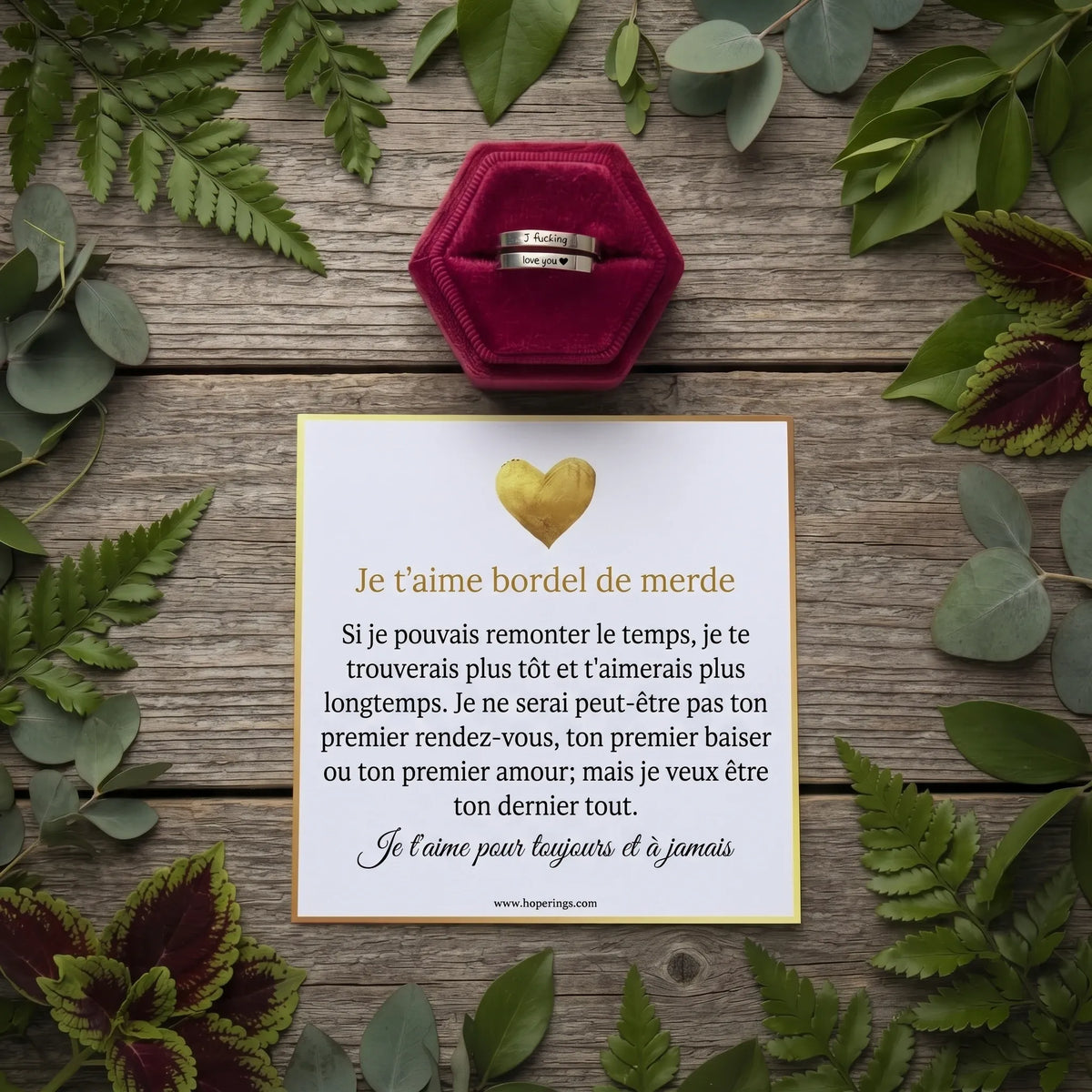 Bague I F♡cking Love You